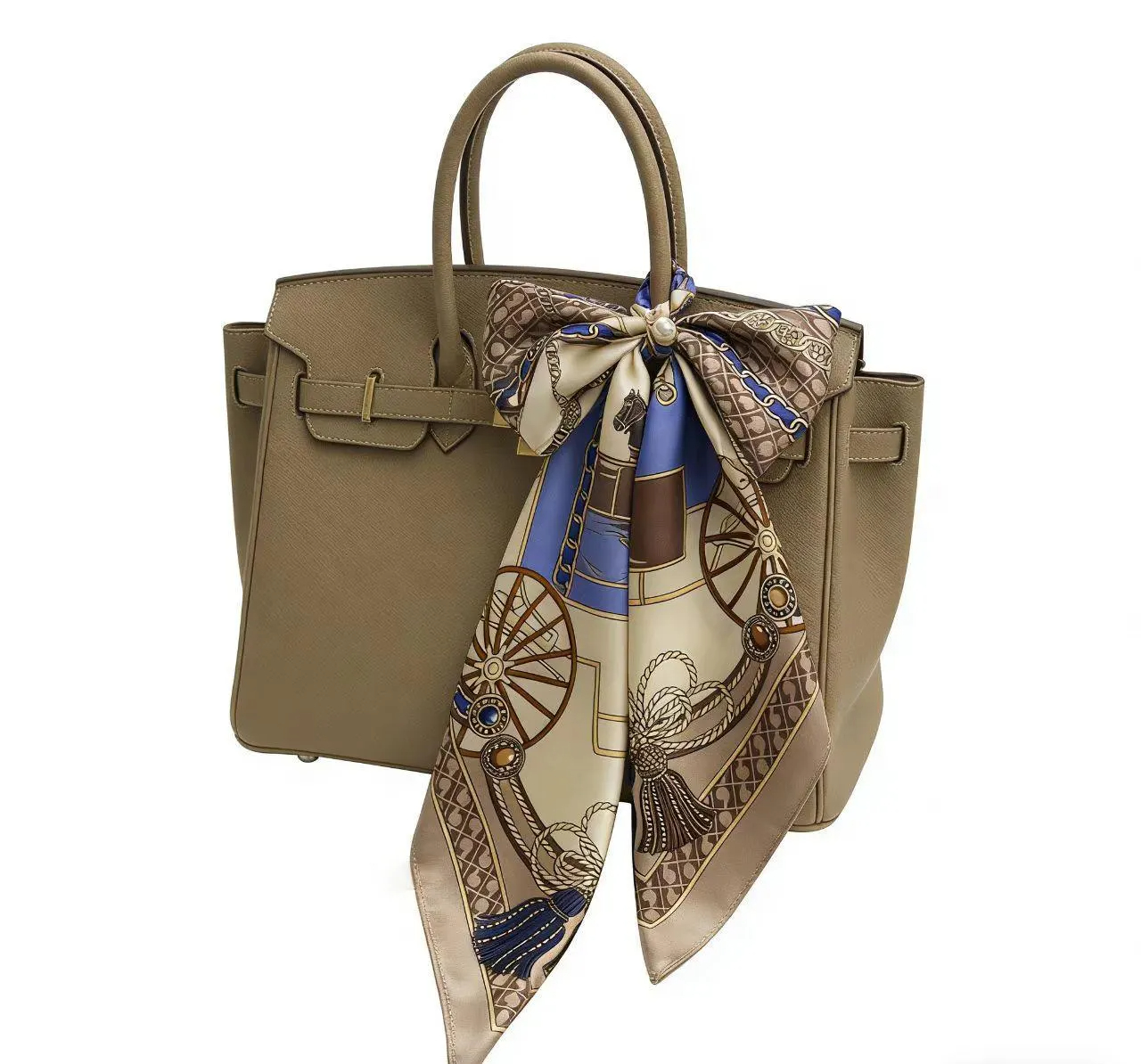 Classic Equestrian Silk Feel Scarf